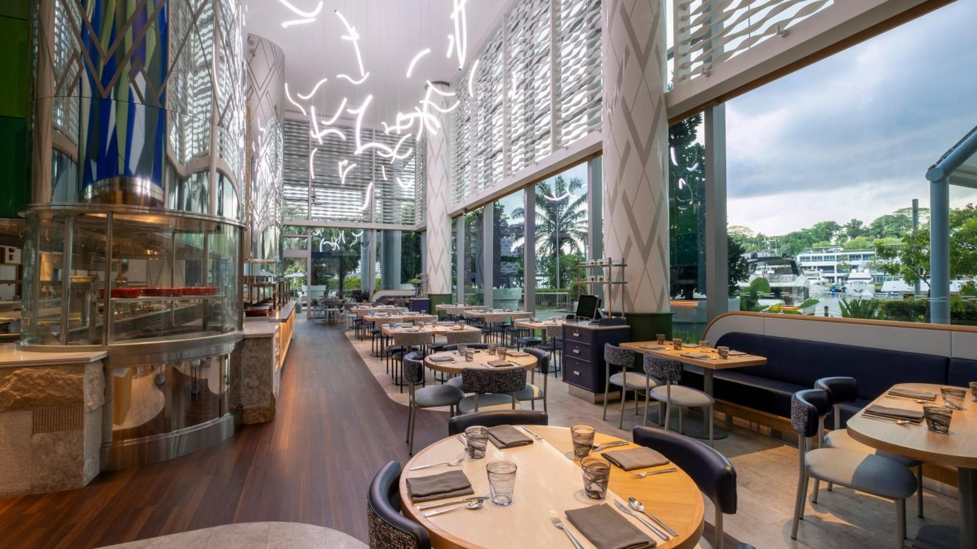 W Singapore - Sentosa Cove Buitenkant foto The interior of the restaurant