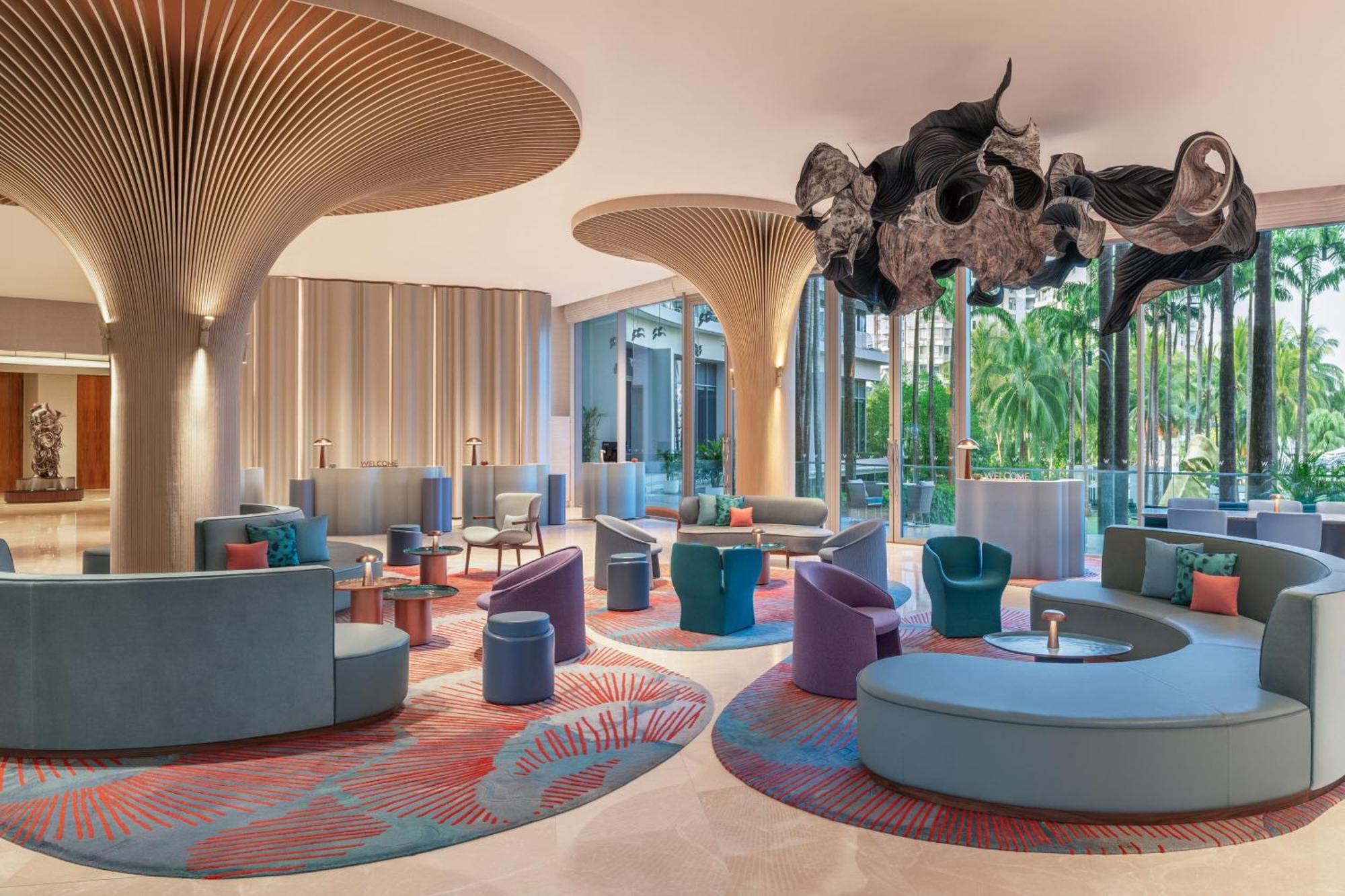 W Singapore - Sentosa Cove Buitenkant foto The lobby of the hotel
