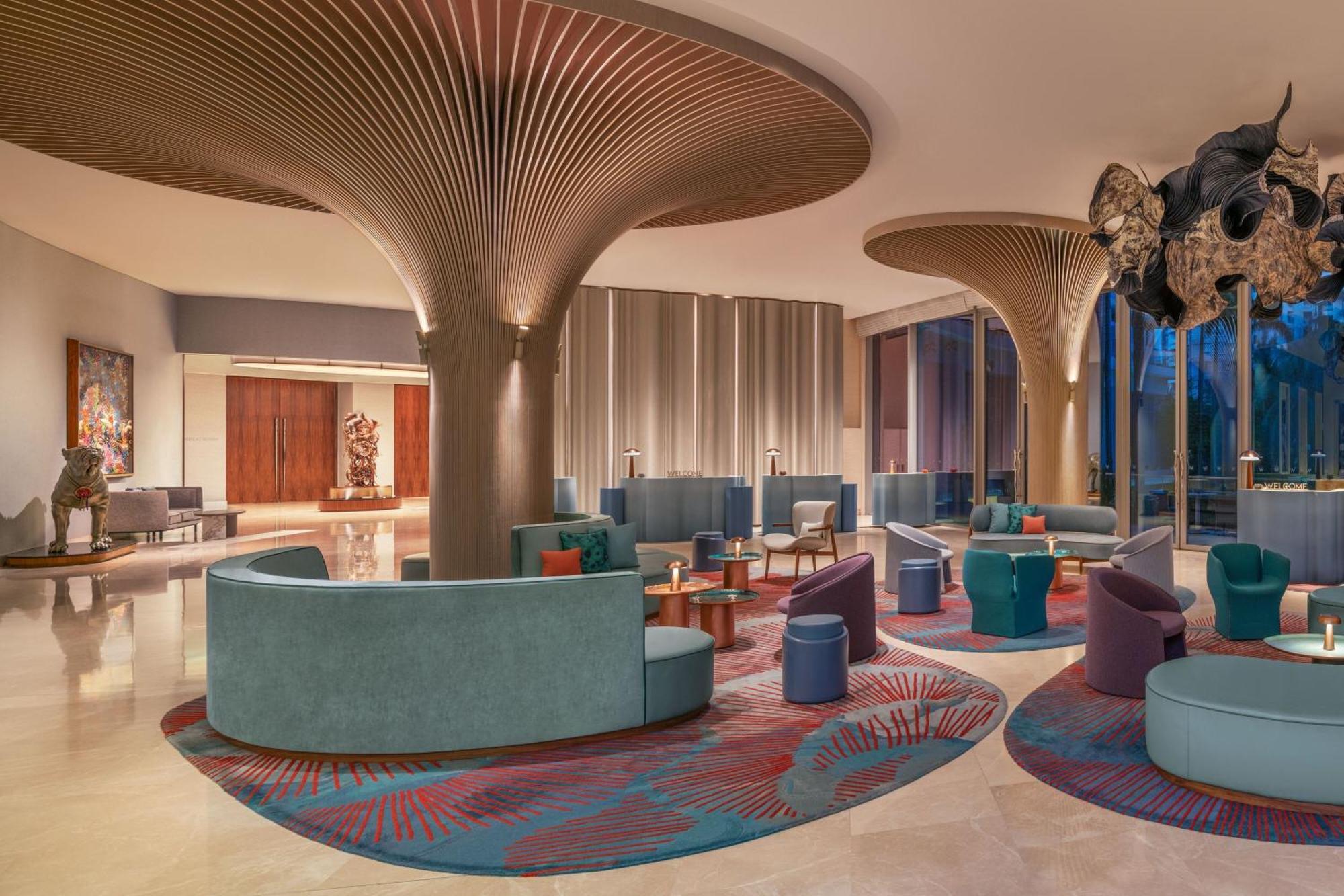 W Singapore - Sentosa Cove Buitenkant foto The lobby of the hotel