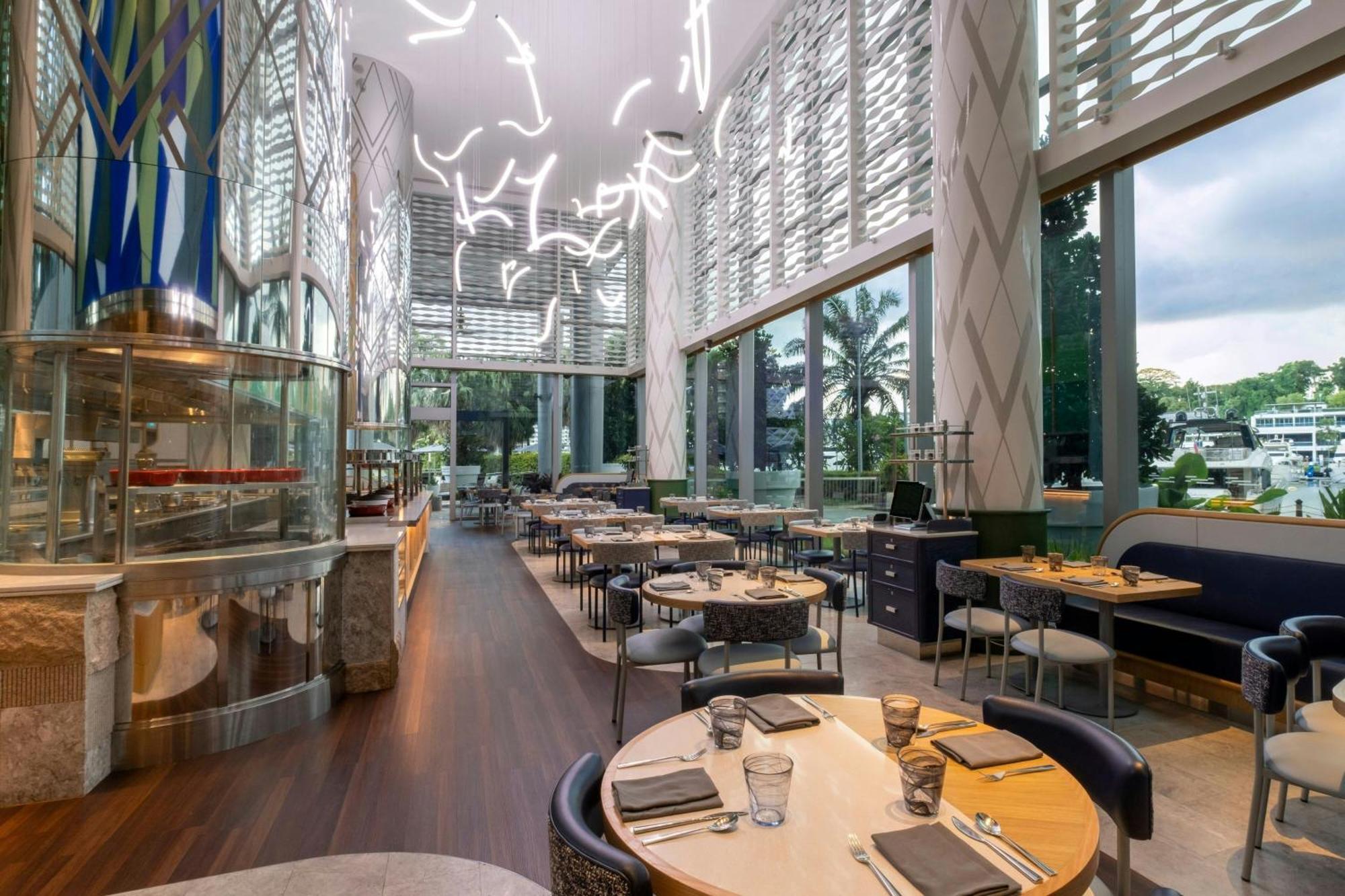 W Singapore - Sentosa Cove Buitenkant foto The interior of the restaurant